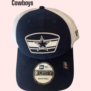 Dallas Cowboys NFL NWT Mesh Trucker Snapback Cap Hat Adjustable OSFA Blue